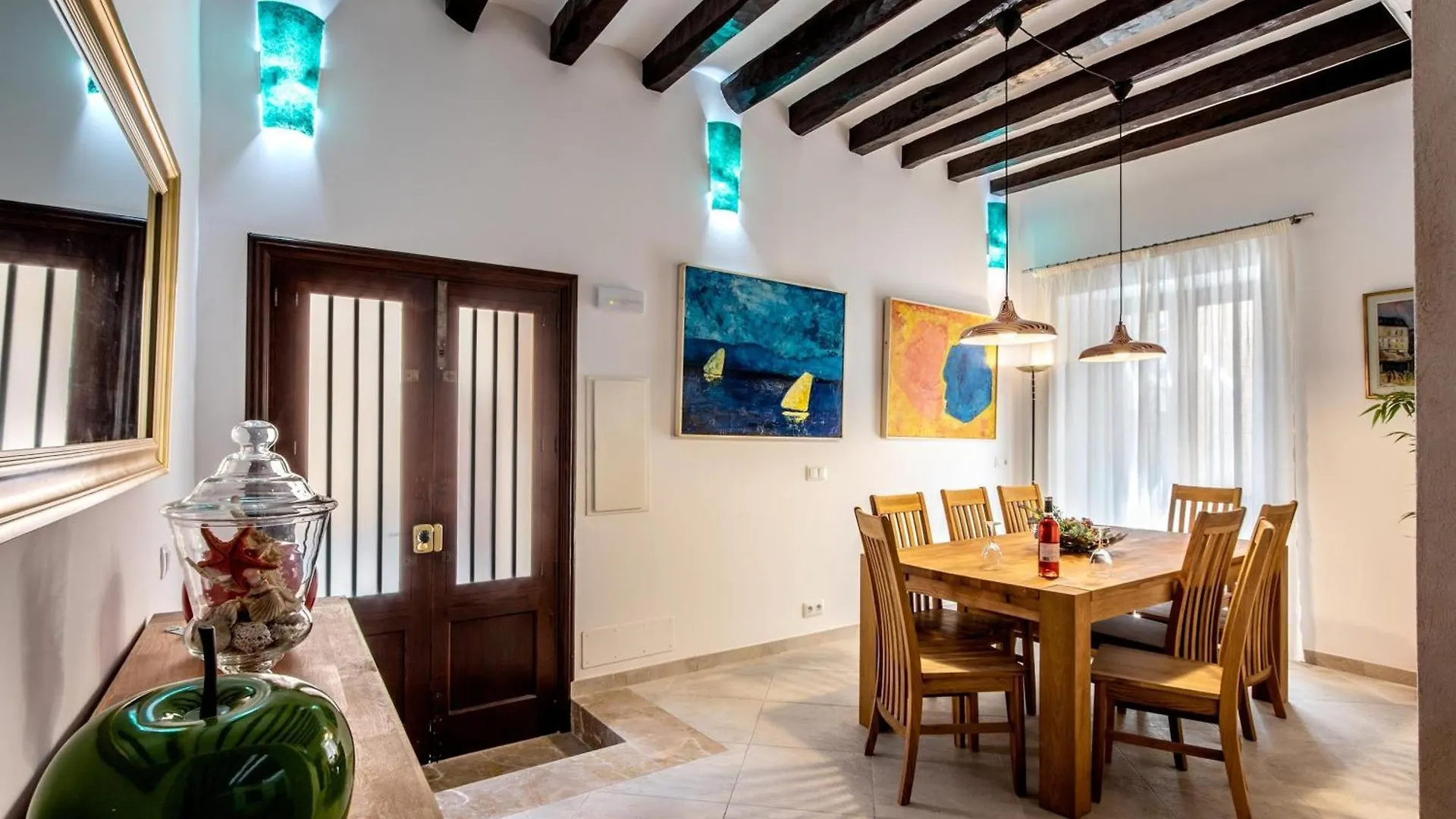 Historic Pollensa Townhouse Casa Roca Horta 4 Bedrooms Sun Terrace Town Mountain Views 0*, Pollenca