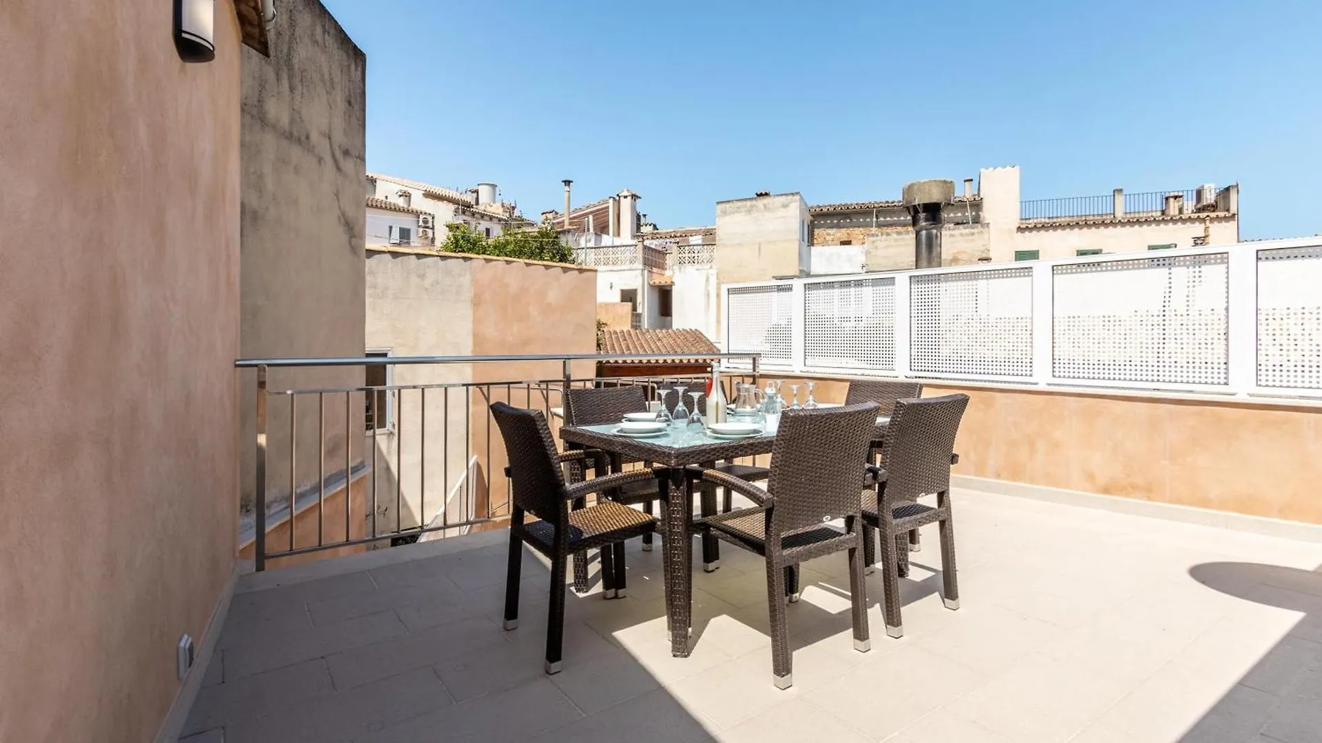 Historic Pollensa Townhouse Casa Roca Horta 4 Bedrooms Sun Terrace Town Mountain Views